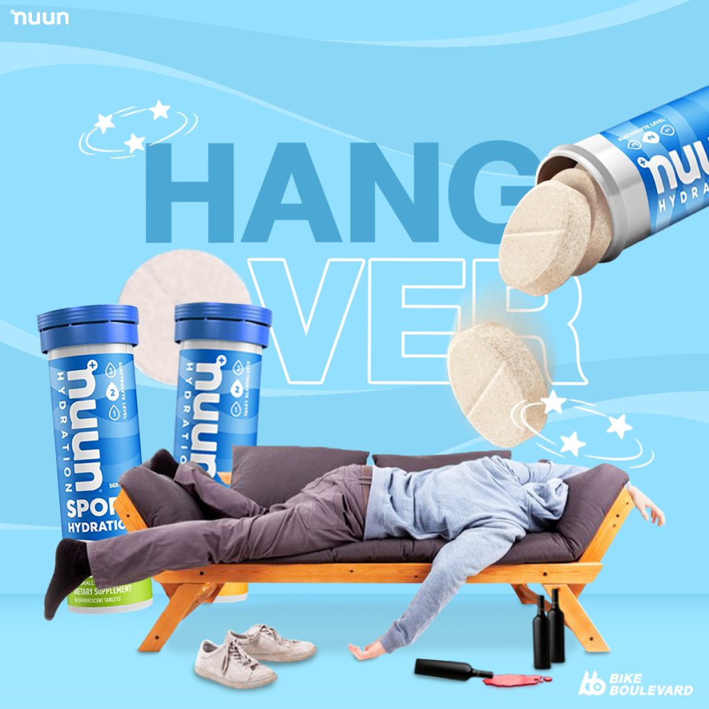 Nuun Hydration และคนเมาค้างนอนอยู่บนโซฟา